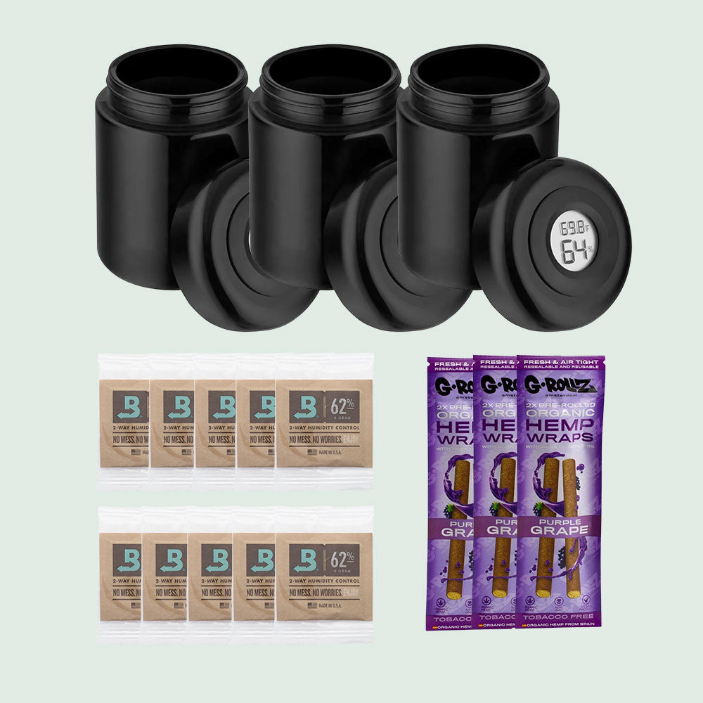 Humidor Bundle "Ready to Store" - Geschenkset für Home Grower